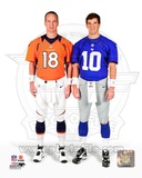Peyton Manning & Eli Manning 2012 Posed Photo