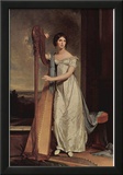 Thomas Sully (Portrait of Eliza Ridgely (The lady with the harp)) Art Poster Print Prints
