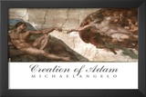 Creation of Adam (Full) Michaelangelo ART PRINT POSTER Prints