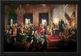 Howard Chandler Christy Scene at the Signing of the Constitution Art Poster Print Print