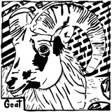 G is for Goat Maze Print by Yonatan Frimer