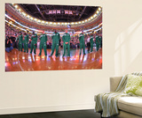 Boston, MA - June 3: The Boston Celtics line up in Game Four of the Eastern Conference Finals Prints by Jesse D. Garrabrant