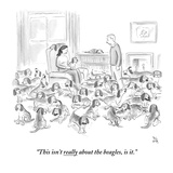 "This isn't really about the beagles, is it." - New Yorker Cartoon Premium Giclee Print by Paul Noth