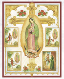 Lady Of Guadalupe Montage Lámina por Vincent Barzoni