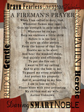 Firefighter's Prayer Poster by Lisa Wolk