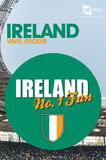 Ireland - No 1 Fan Vinyl Stickers Pegatinas