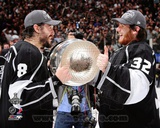 Drew Doughty & Jonathan Quick with the Stanley Cup Trophy after Winning Game Stanley Cup Finals Photo