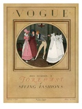 Vogue Cover - February 1923 Premium Giclee Print by Pierre Brissaud