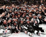 The Los Angeles Kings Team Celebration on ice after Winning Game 6 of the 2012 Stanley Cup Finals Photo