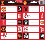 Manchester United Sticker Name Labels Stickers