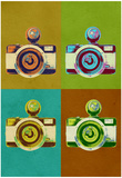 Camera Vintage Style Pop Art Poster Posters