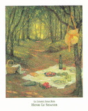 Le Gouter Sous Bois Poster by Henri LeSidaner