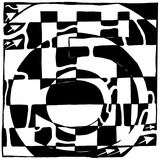 Number Five 5 Maze Prints by Yonatan Frimer