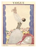 Vogue Cover - January 1922 Premium Giclee Print by Georges Lepape