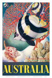 Australia, Great Barrier Reef c.1956 Poster by Eileen Mayo