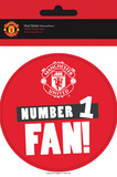 Manchester United - No 1 Fan Vinyl Stickers Stickers