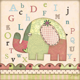 Alphabet Elephant Prints by Jo Moulton