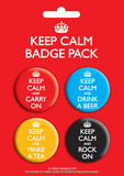 Keep Calm Badge Pack Badge