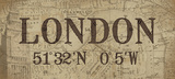 Lattitude and Longitude London Posters by Jo Moulton