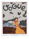 Vogue Cover - October 1924 Premium Giclee Print by Georges Lepape