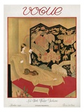 Vogue Cover - November 1923 Giclée-Premiumdruck von Eduard Buk Ulreich