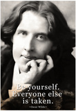 Oscar Wilde Be Yourself Quote Poster Posters