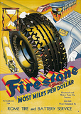 Firestone Tin Sign