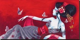 Cameliasheart Reproduction transférée sur toile par Sybile 