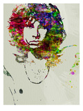 Jim Morrison Watercolor Kunstdrucke von  NaxArt