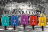 Vespas-Colosseum Prints
