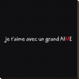 Un Grand M Stretched Canvas Print by Audrey & Fabrice Cilpa