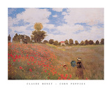 Corn Poppies (Les Coquelicots), 1873 Print by Claude Monet