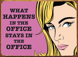 What Happens Office Emaille bord