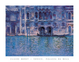 Venice Palazza Da Mula Posters by Claude Monet
