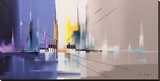 Langs De Vaart Reproduction transférée sur toile par Luc Drappier