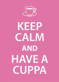 Keep Calm Cuppa Tin Sign