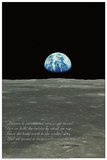 Earthrise (Earth Rising over Moon Horizon) Prints