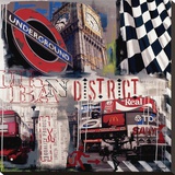 Métro de Londres Reproduction transférée sur toile par Vincent Gachaga