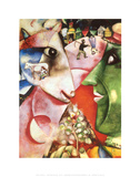 Le village et moi Affiches par Marc Chagall