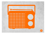 Orange Transistor Radio Prints by  NaxArt