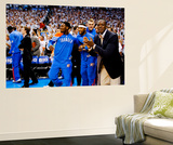 Oklahoma City, OK - June 6: Royal Ivey, Lazar Hayward, Cole Aldrich and Reggie Jackson Wall Mural by Layne Murdoch