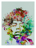 Hendrix Watercolor Prints by  NaxArt