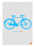 My Other Car Is A Bike ( Blue Poster) Posters by  NaxArt
