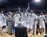 Oklahoma City, OK - June 6: Kendrick Perkins, Kevin Durant, Serge Ibaka and Russell Westbrook Photographic Print by Layne Murdoch