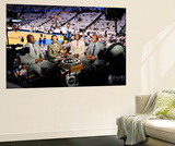 Oklahoma City, OK - June 6: TNT NBA analysts Shaquille O'Neal, Ernie Johnson Jr., Kenny Smith and C Wall Mural by Layne Murdoch