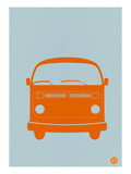 Bus Volkswagen orange Affiche par  NaxArt