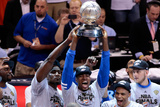 Oklahoma City, OK - June 6: Serge Ibaka Photographic Print by Brett Deering