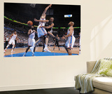 Oklahoma City, OK - June 6: Tony Parker and Nick Collison Posters by Garrett W. Ellwood