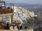 Fira, Santorini, Cyclades Islands, Greek Islands, Greece, Europe Photographic Print by Hans-Peter Merten