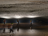 Cavers, in the Middle of Hang En, Pass Beneath a Scalloped Ceiling Photographic Print by Carsten Peter